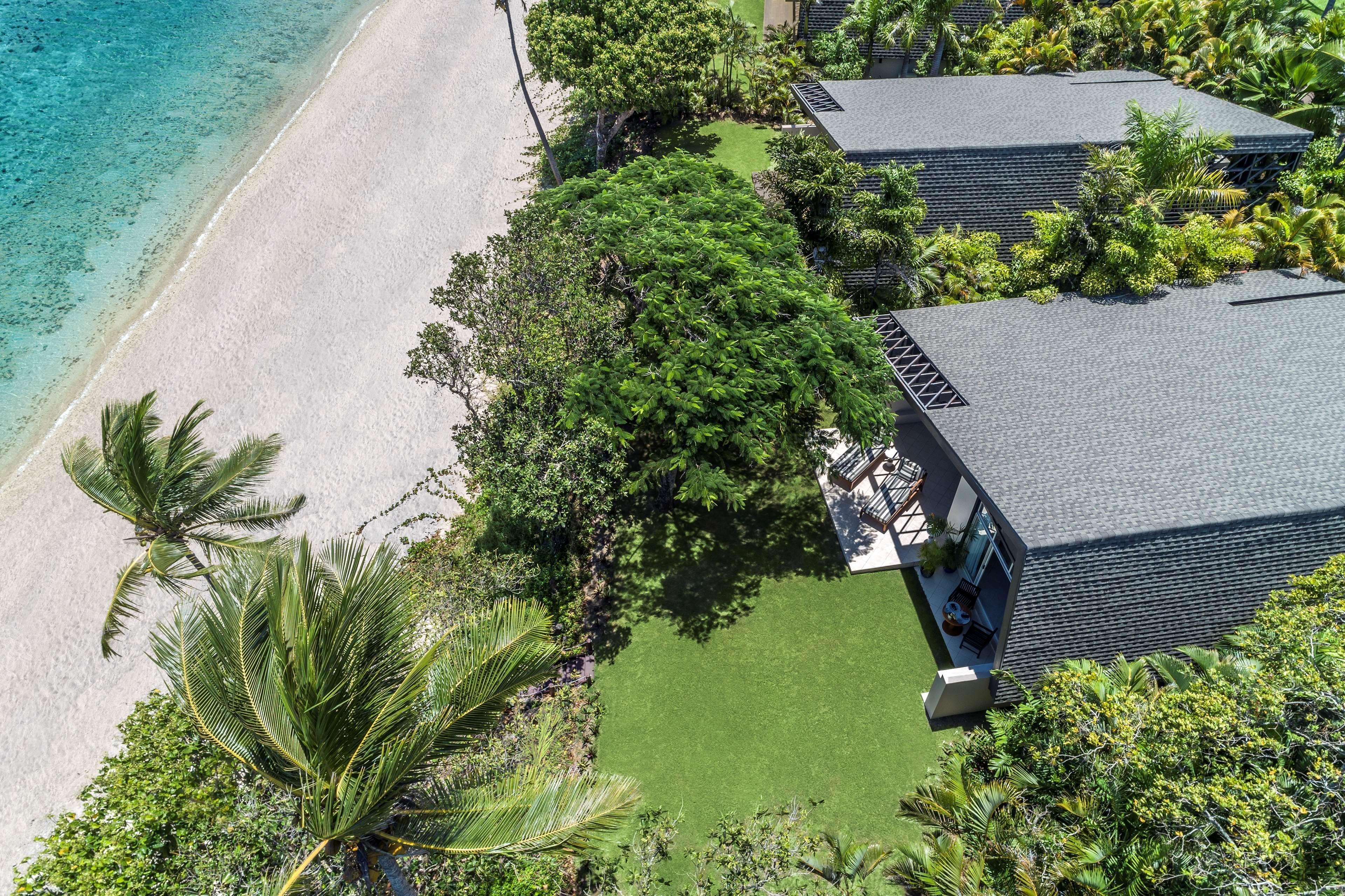 Shangri-La Yanuca Island, Fiji Voua Exterior foto Aerial view of the villas