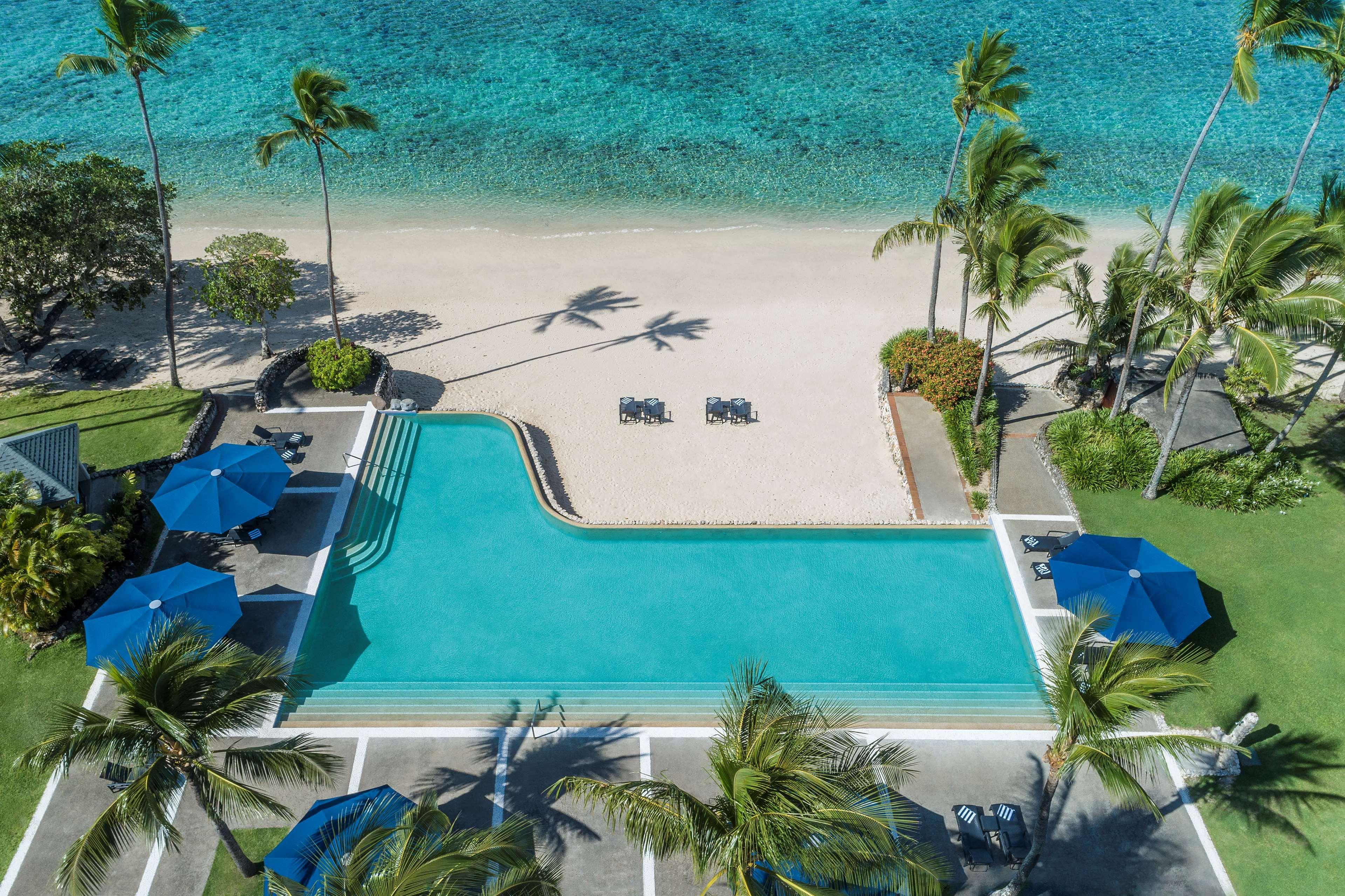 Shangri-La Yanuca Island, Fiji Voua Exterior foto Aerial view of the beach at the Hilton Maldives Iru Malli