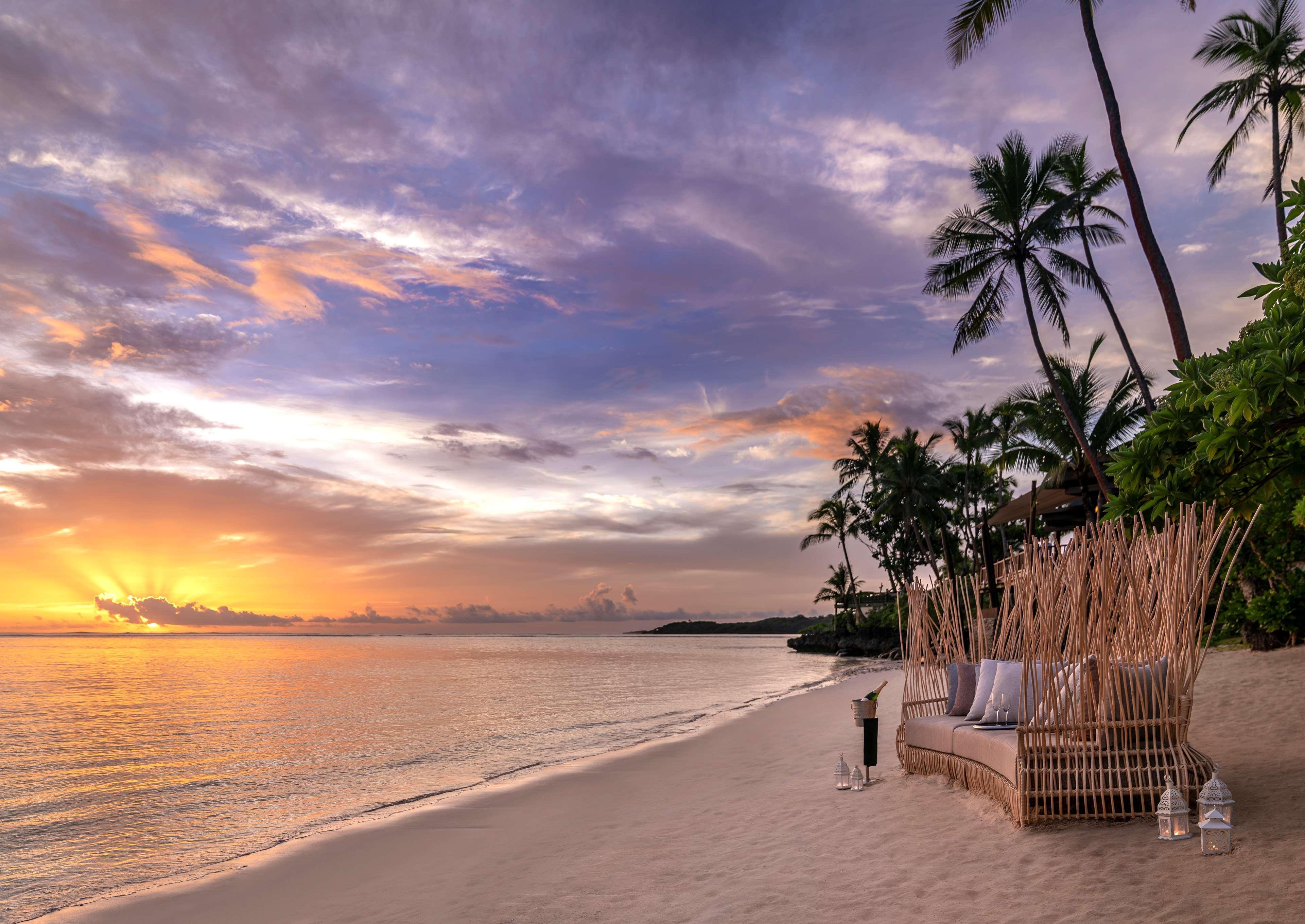 Shangri-La Yanuca Island, Fiji Voua Exterior foto Sunset at the beach