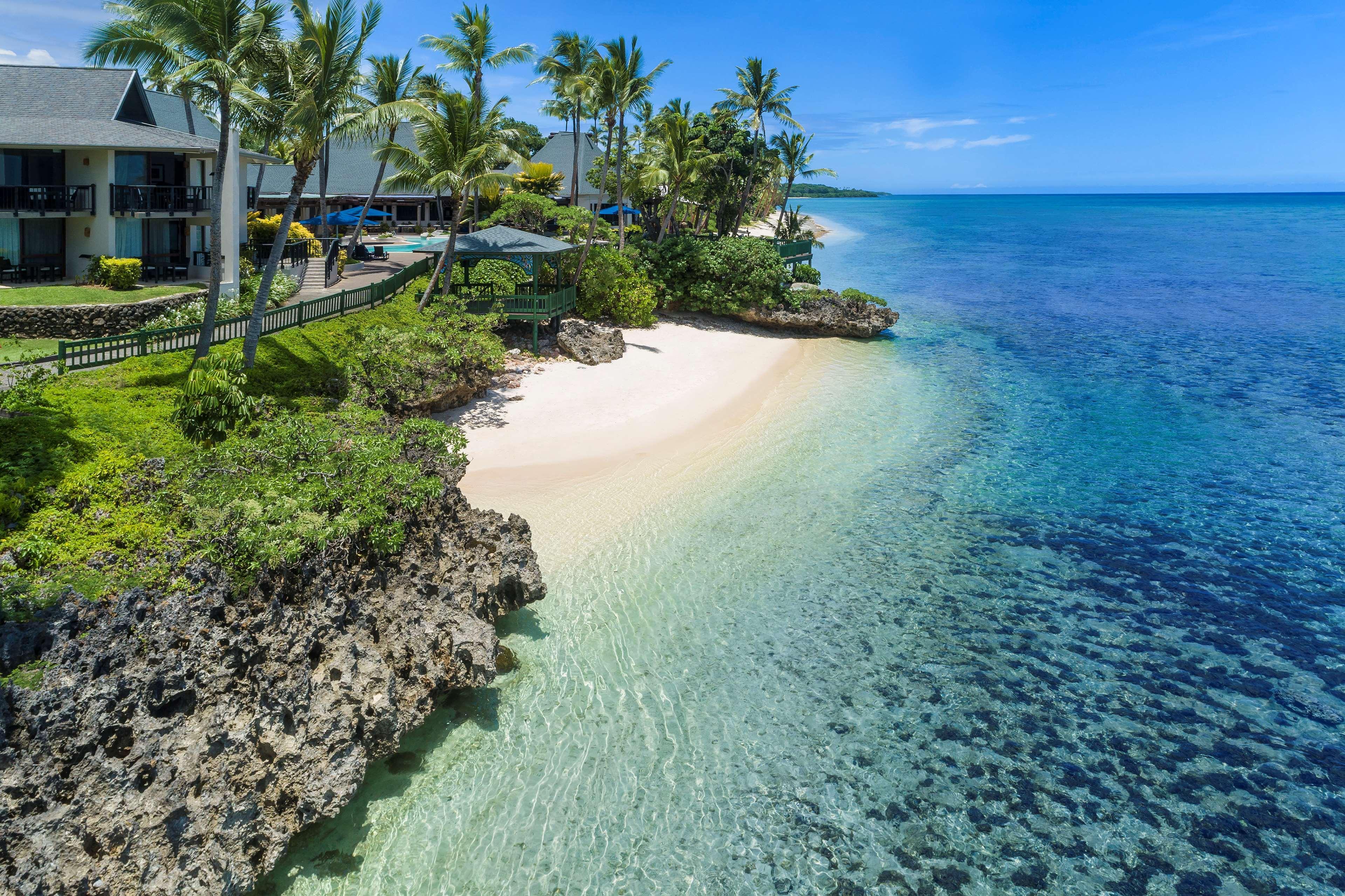 Shangri-La Yanuca Island, Fiji Voua Exterior foto Aerial view of the beach at the Sheraton Resort